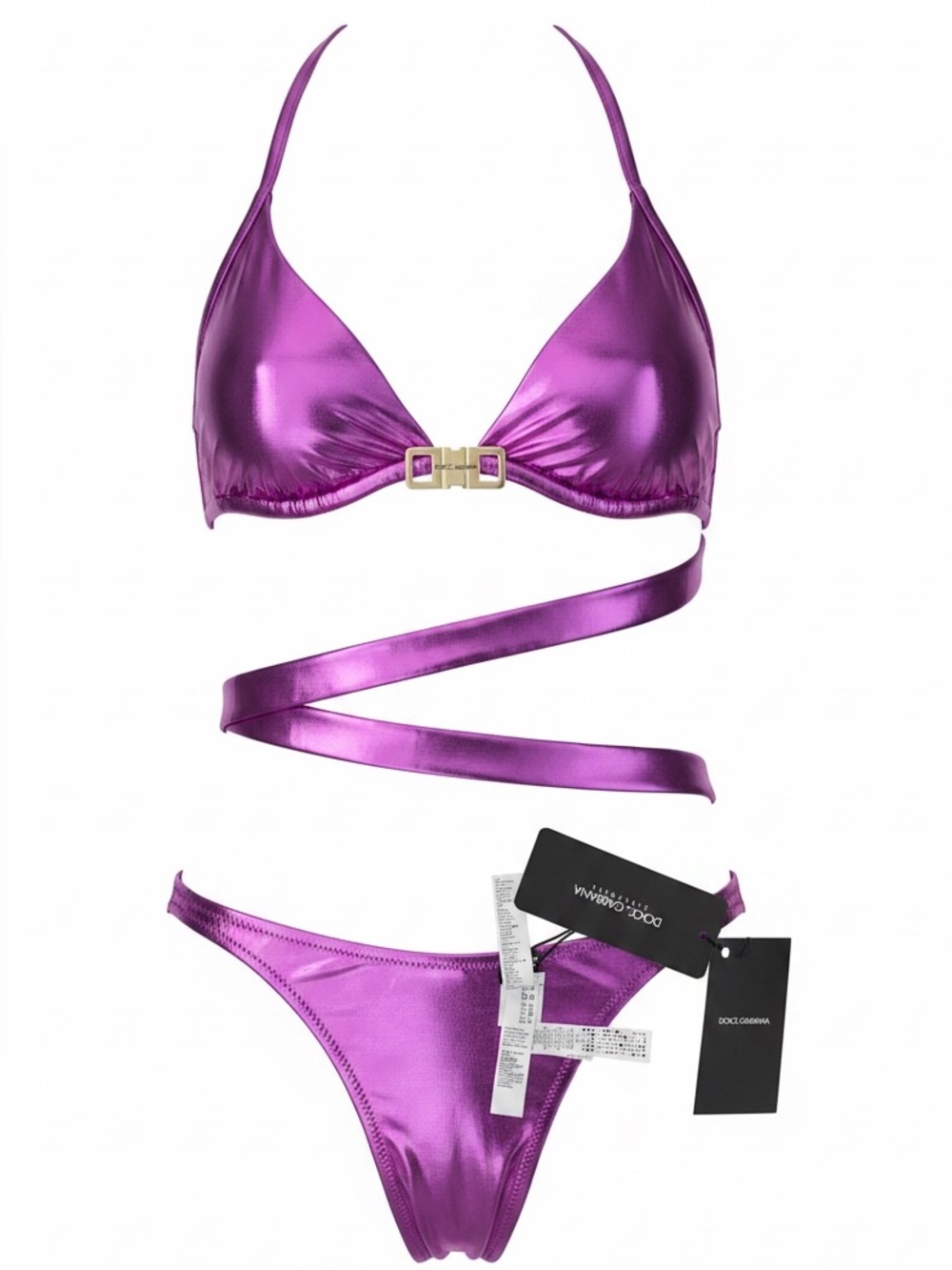 🔥Dolce & Gabbana Metallic Fuchsia Bikini🔥
Nuevo nunca usado, con etiquetas 
$320